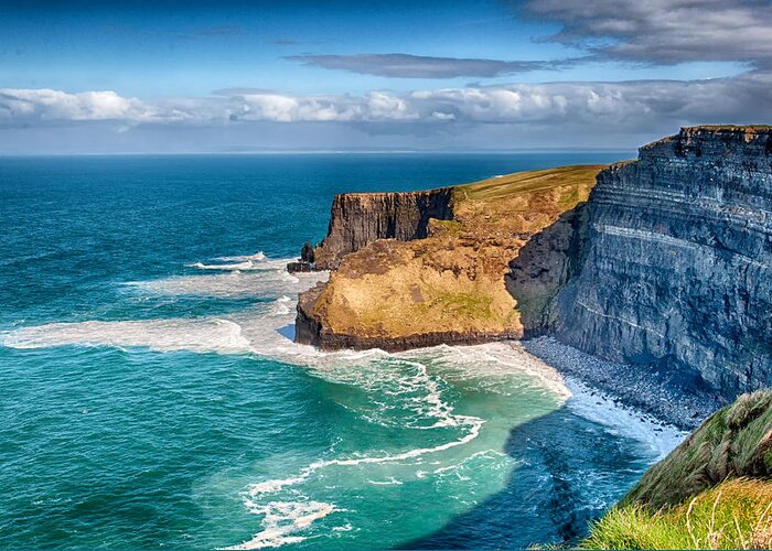 Eire Greeting Card featuring the photograph The Cliffs of Moher 4 - County Clare - Ireland by Bruce Friedman