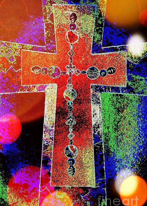 Cross Greeting Card featuring the photograph The Color of Hope by Robert ONeil