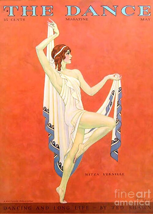 Covers Greeting Card featuring the drawing The Dance 1929 1920s Usa Nitza Vernille by The Advertising Archives