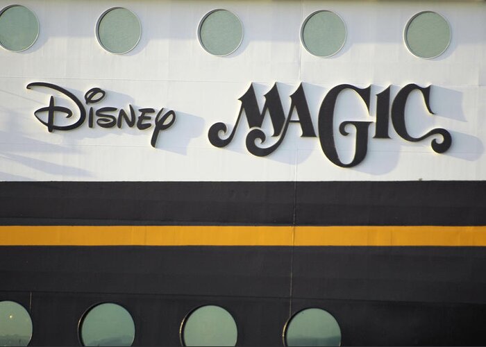 Disney Magic Greeting Card featuring the photograph The Disney Magic Portholes by Bradford Martin