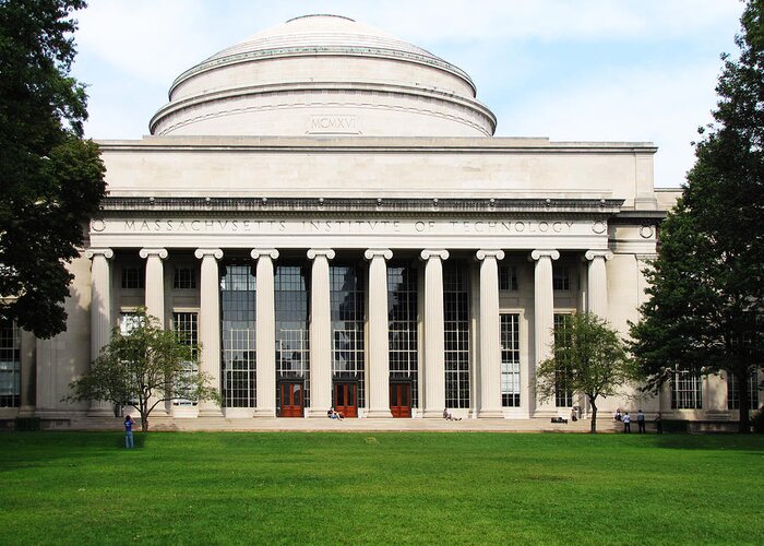 The Dome At Mit Greeting Card featuring the photograph The Dome at MIT by Georgia Fowler