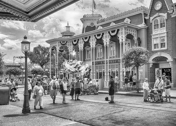 Disney Greeting Card featuring the photograph The Emporium by Howard Salmon