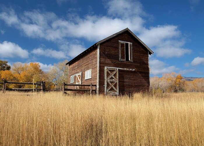 Utah Greeting Card featuring the photograph The High Grass Barn by Joshua House