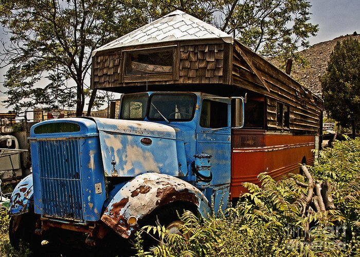 Old Truck Greeting Card featuring the photograph The House that Peterbilt by Lee Craig