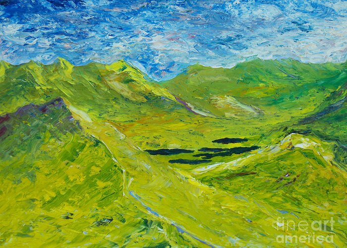 Ireland Greeting Card featuring the painting The lakes of Killarney Original SOLD by Conor Murphy