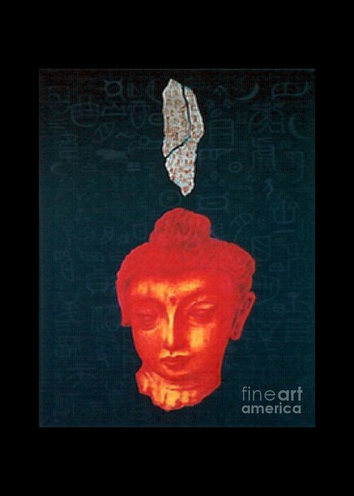 Traditional Painting Greeting Card featuring the painting The Light of Face_ SOLD by Fei A