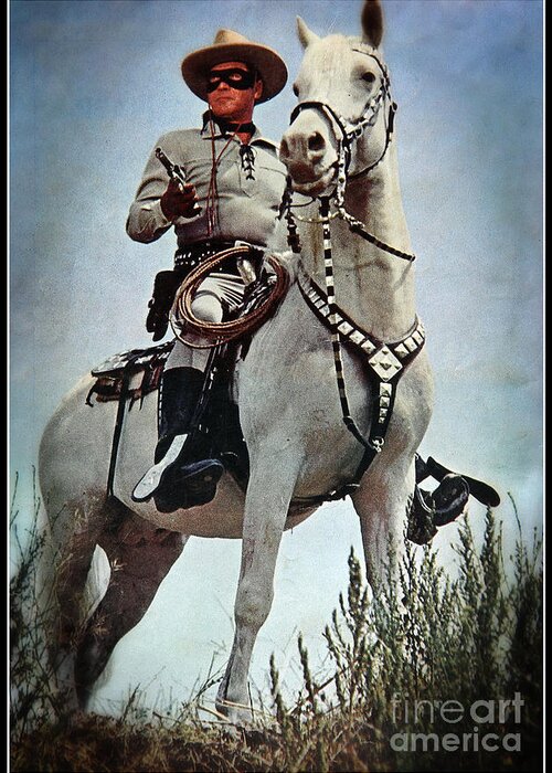 Lone Ranger Greeting Card featuring the photograph The Lone Ranger by Bob Hislop