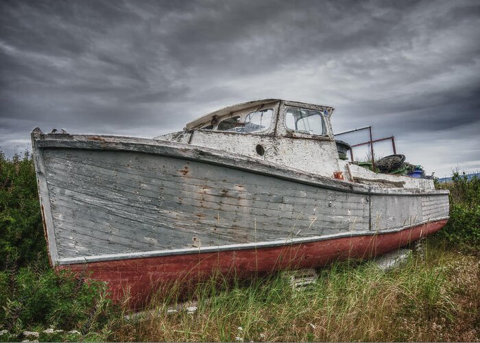 Boats Greeting Card featuring the photograph The Lost Fleet Run Aground by Ghostwinds Photography
