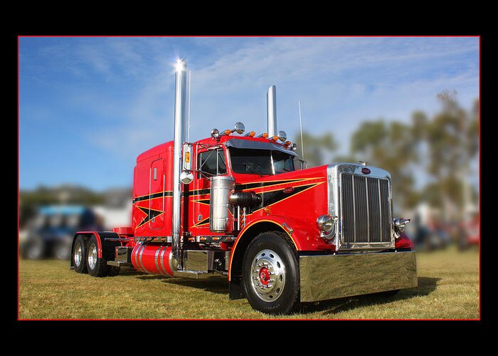 Peterbilt Greeting Card featuring the photograph The Majestic by Keith Hawley