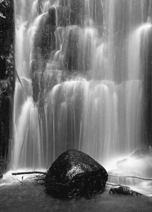 Waterfall Greeting Card featuring the photograph The Nugget by Anthony Davey