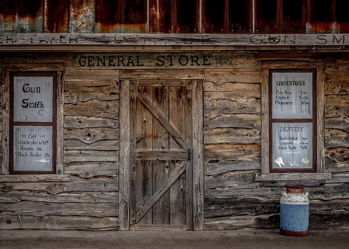 Antique Greeting Card featuring the photograph The Old General Store by Doug Long