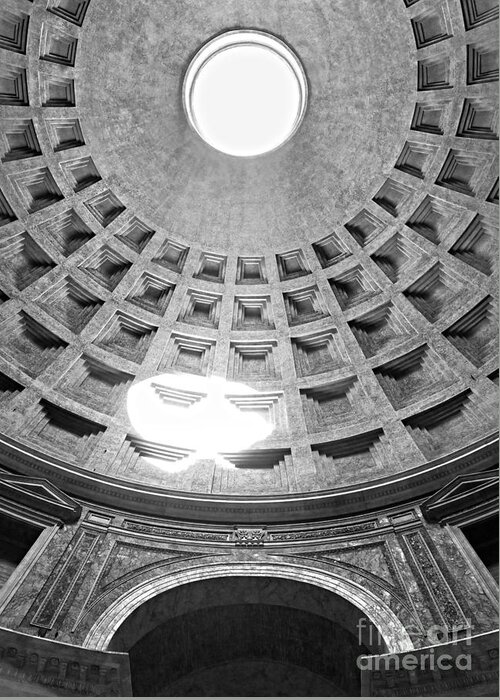 Amphitheater Greeting Card featuring the photograph The Pantheon - Rome - Italy by Luciano Mortula