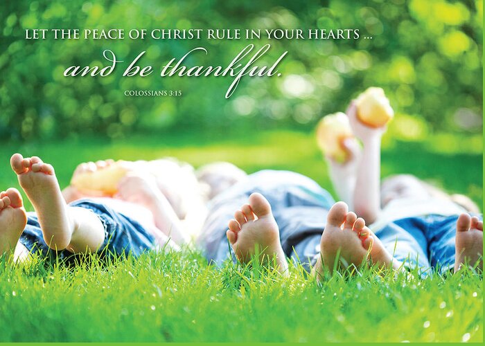 Flower Greeting Card featuring the digital art The Peace of Christ by Kathryn McBride
