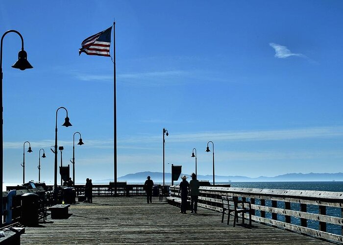 Ventura Pier Greeting Card featuring the photograph The Pier by Michael Gordon
