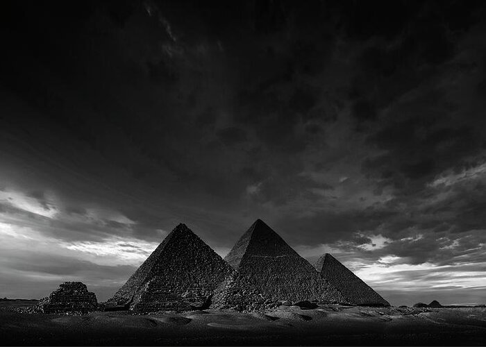 Unesco Greeting Card featuring the photograph The Pyramids Of Giza, Egypt by Nick Brundle Photography
