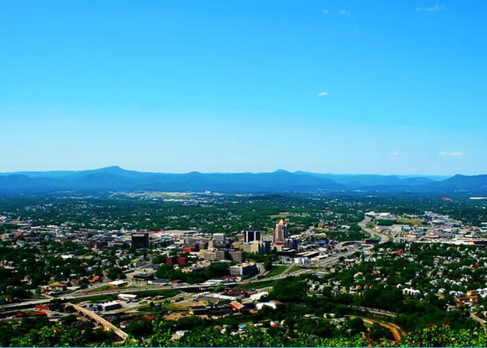 Roanoke Greeting Card featuring the photograph The Roanoke Valley by Kara Stewart
