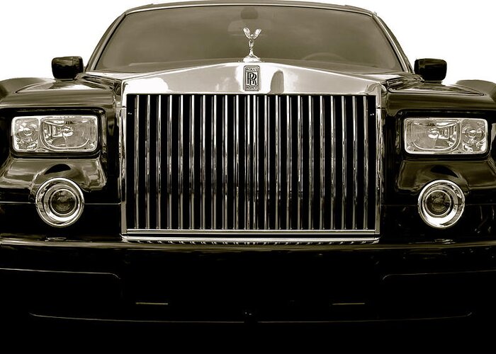 Rolls Royce Greeting Card featuring the photograph The Rolls Royce by Michael Albright