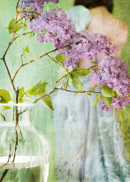 Lilacs Greeting Card featuring the photograph The Scent Of Lilacs by Theresa Tahara