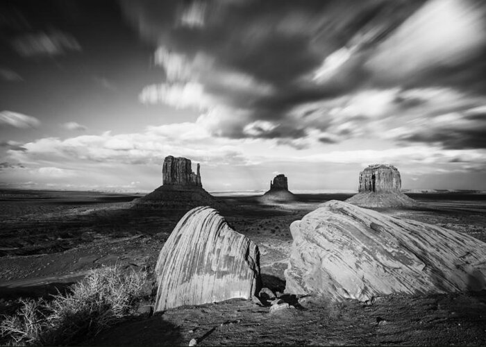 Monument Valley Greeting Card featuring the photograph The Searchers by Tassanee Angiolillo
