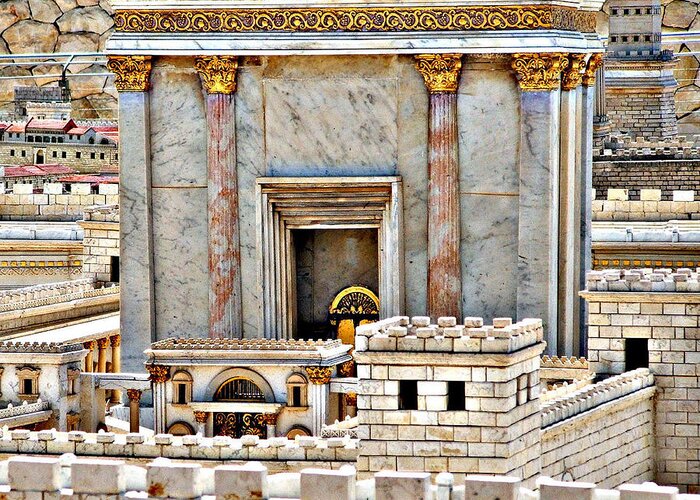 Travel Greeting Card featuring the photograph The Second Temple by Michael Friedman