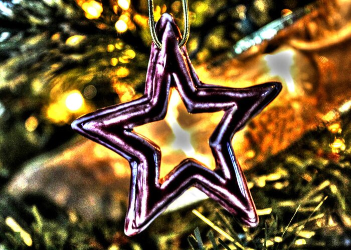 Christmas Greeting Card featuring the photograph The Star by Ric Potvin