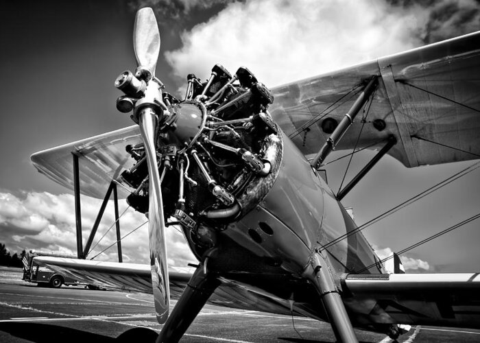 Boeing Greeting Card featuring the photograph The Stearman Biplane by David Patterson
