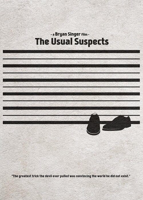 The Usual Suspects Greeting Card featuring the digital art The Usual Suspects by Inspirowl Design