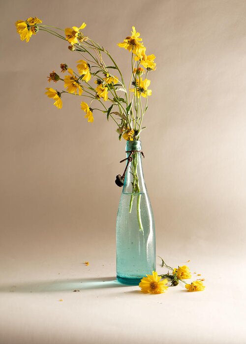 Still Life Greeting Card featuring the photograph The Vase by Mary Lee Dereske