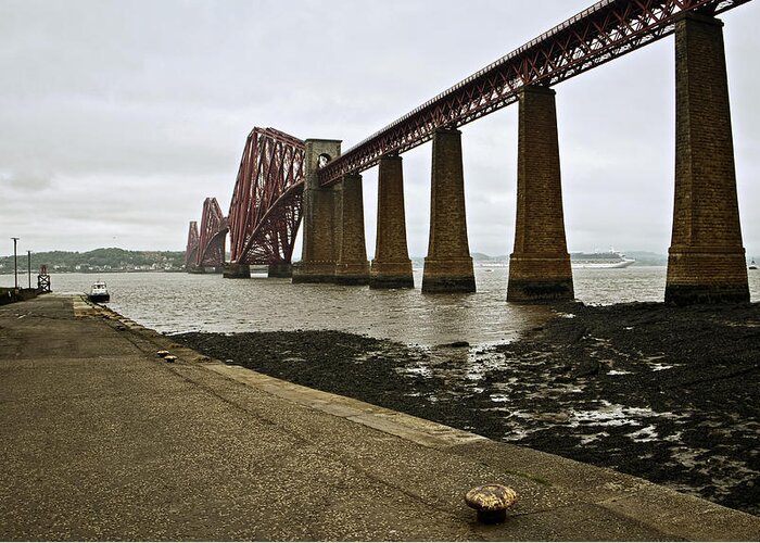 Travel Greeting Card featuring the photograph The View of the Forth Bridge by Lucinda Walter