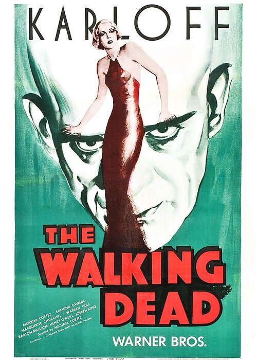 Movie Greeting Card featuring the photograph The Walking Dead Poster by Gianfranco Weiss