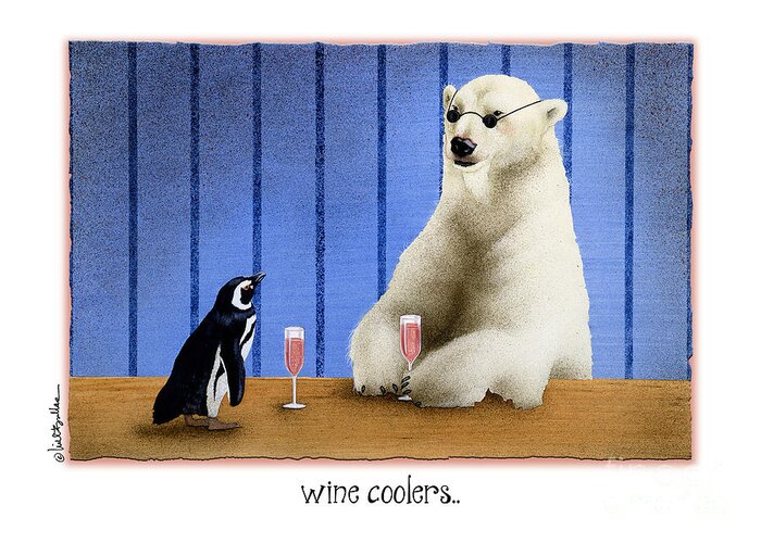 Will Bullas Greeting Card featuring the painting The Wine Coolers... by Will Bullas