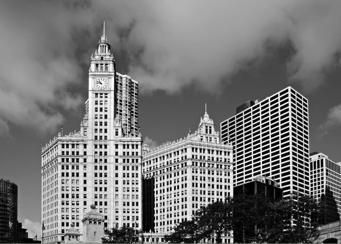 Wrigley Greeting Card featuring the photograph The Wrigley Building Chicago by Alexandra Till