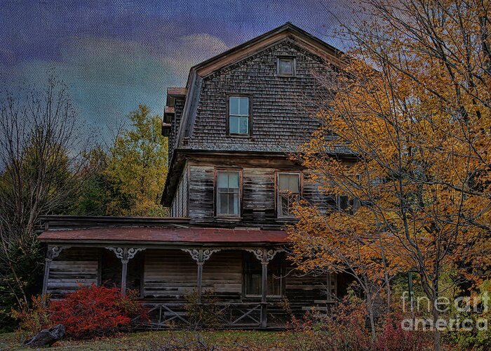 House Greeting Card featuring the photograph This Olde House in New York by Deborah Benoit