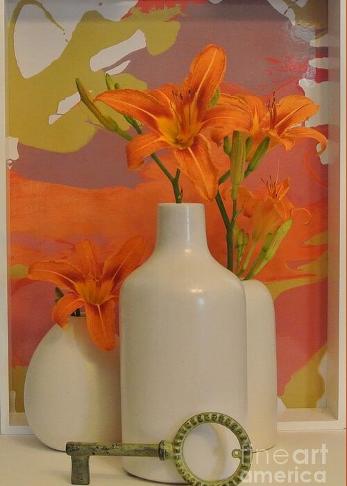 Photo Greeting Card featuring the photograph Tigerlily Still Life by Marsha Heiken