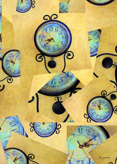 Time Greeting Card featuring the painting Time Release by RC DeWinter