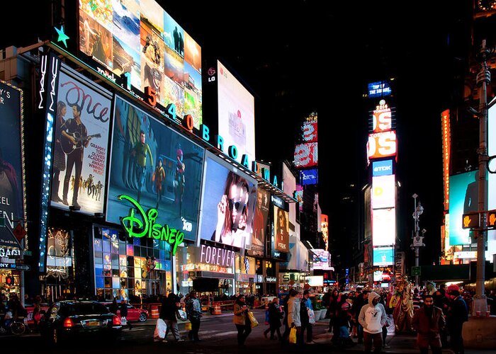 Nyc Greeting Card featuring the photograph Times Square by David Pratt