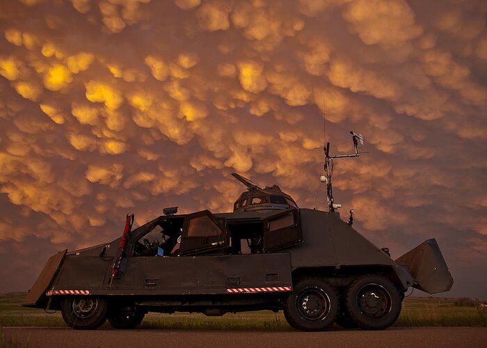 Tiv Greeting Card featuring the photograph TIV2 and Mammatus by Brandon Ivey