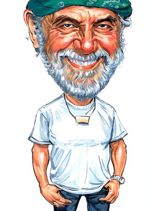 Tommy Chong Greeting Card featuring the painting Tommy Chong by Art