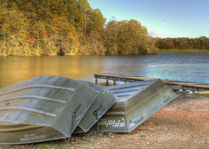 Row Boats Greeting Card featuring the photograph Tomorrow is another day by Joe Granita