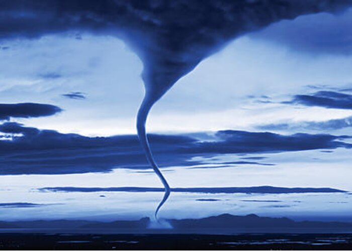 Photography Greeting Card featuring the photograph Tornado In The Sky by Panoramic Images