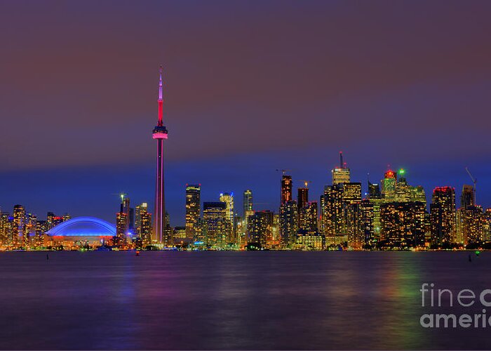 Nina Stavlund Greeting Card featuring the photograph Toronto by Night... by Nina Stavlund