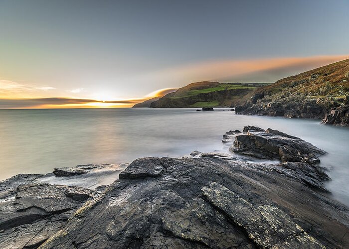 17mm Greeting Card featuring the photograph Torr head Northern Ireland United Kingdom by Giuseppe Milo