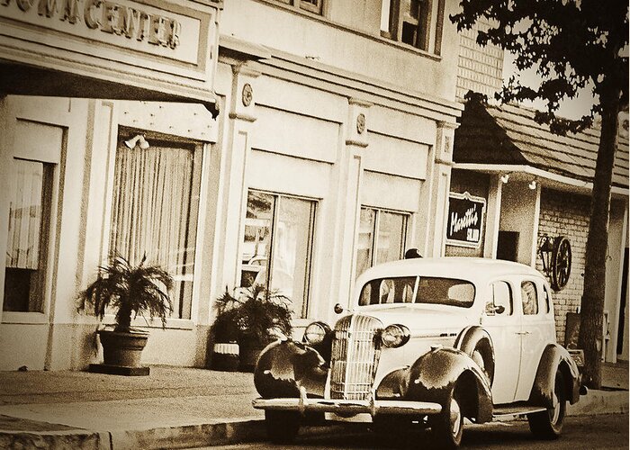 Antique Car Greeting Card featuring the photograph Town Center by Caitlyn Grasso