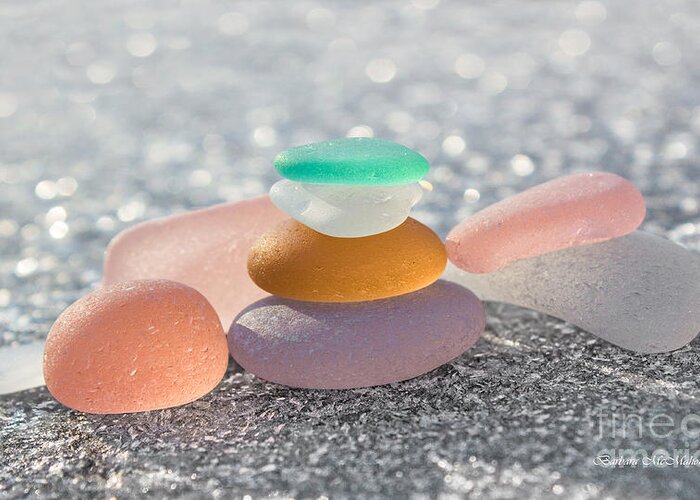 Sea Glass Greeting Card featuring the photograph Transparency by Barbara McMahon