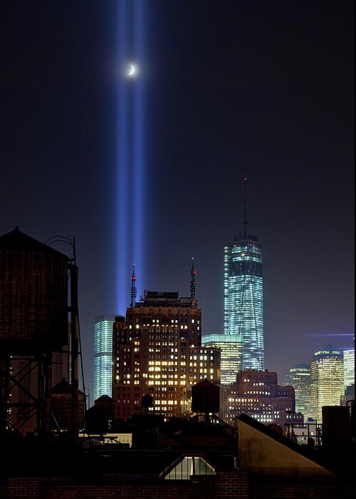 Endurance Greeting Card featuring the photograph Tribute In Lights 2013 by Stanley K Patz