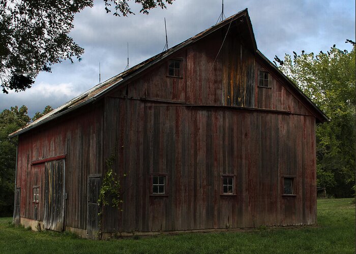 Landscape Greeting Card featuring the photograph Tripp Barn by Guy Shultz