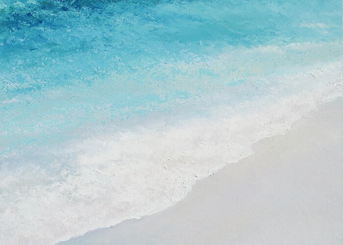 Ocean Greeting Card featuring the painting Turquoise Ocean 4 by Jan Matson