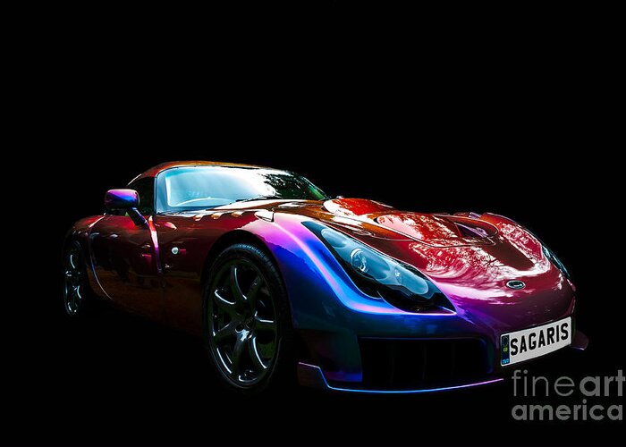 Tvr Greeting Card featuring the photograph TVR Sagaris by Matt Malloy