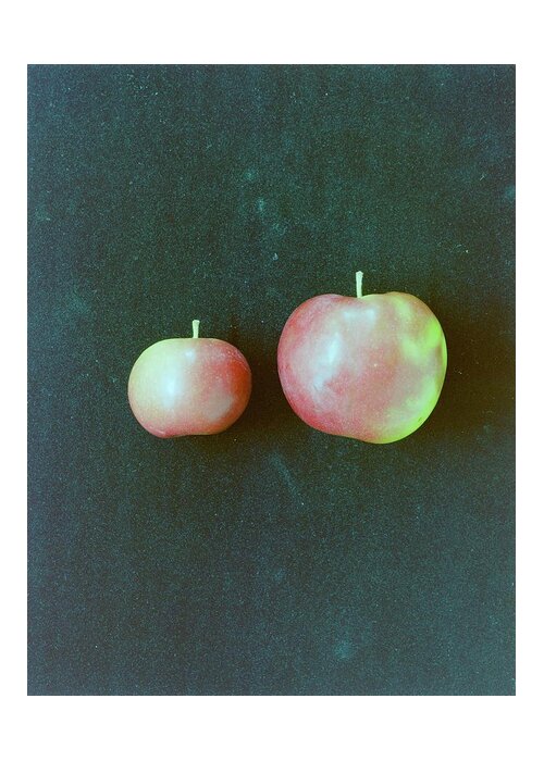 Fruits Greeting Card featuring the photograph Two Red Apples by Romulo Yanes