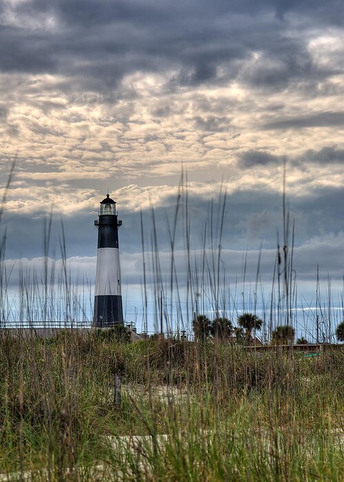 Beach Greeting Card featuring the photograph Tybee Light by Peter Tellone
